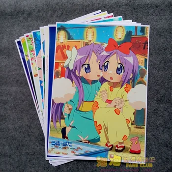 8Pcs Anime Lucky Star Pilt Plakatid Arvandmed Plakat 42x29cm Mänguasjad Seina Kodu Kaunistamiseks Lapsed Täiskasvanud Kingitus