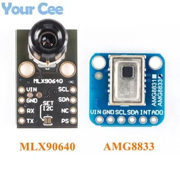 AMG8833 IR-8*8 MLX90640 32*24 Termilise Imager Array Temperatuuri Anduri Moodul MLX90640BAB MLX90640BAA 8x8 Infrapuna Kaamera Sensor