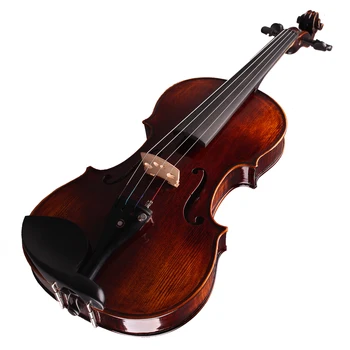 Goldenlark Brändi Professionaalne Looduslike Flambeeritud Käsitsi valmistatud muster viiul Maple Wood Antiik Violin4/4 3 keelpille