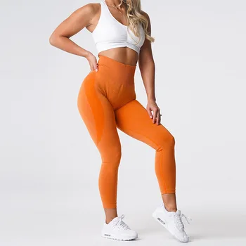 Kõrge Vöökoht Jooga Püksid Naiste Hip Tõstis Jõusaal Säärised Sport Retuusid Fitness Riided Treening Varustus Push Up Õmblusteta Säärised