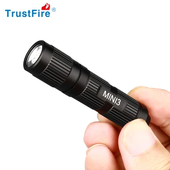 Trustfire Mini3 EDC LED Taskulamp Keychian Mini Kerge Töö 350 Luumenit Lai Toitepinge Disain 1.2 V/1,5 V/3,7 V/4.2 V AAA baterie 10440